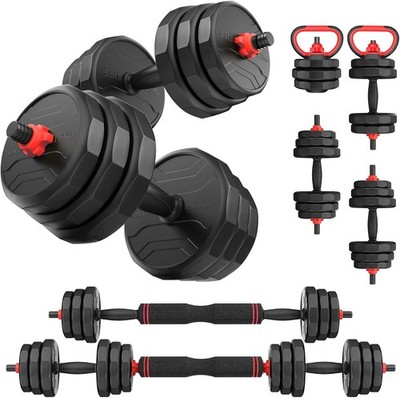 Adjustable Dumbbells 20/30/40/55/60/70/80/90lbs Free Weights Dumbbells