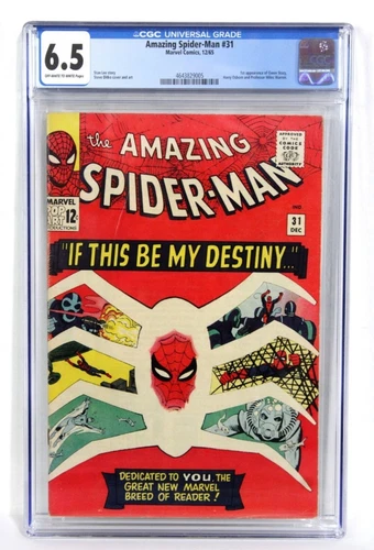 AMAZING SPIDER-MAN #31 cgc 6.5 - UNPRESSED - First Appearance of Gwen Stacy/1965