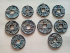 10Pcs Collect Ancient China Old Dynasty Bronze Statues