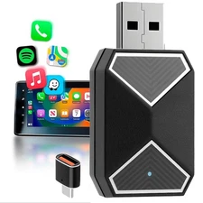 USB Wireless CarPlay Adapter For iPhone Apple Wireless Dongle Plug ＆Play Black