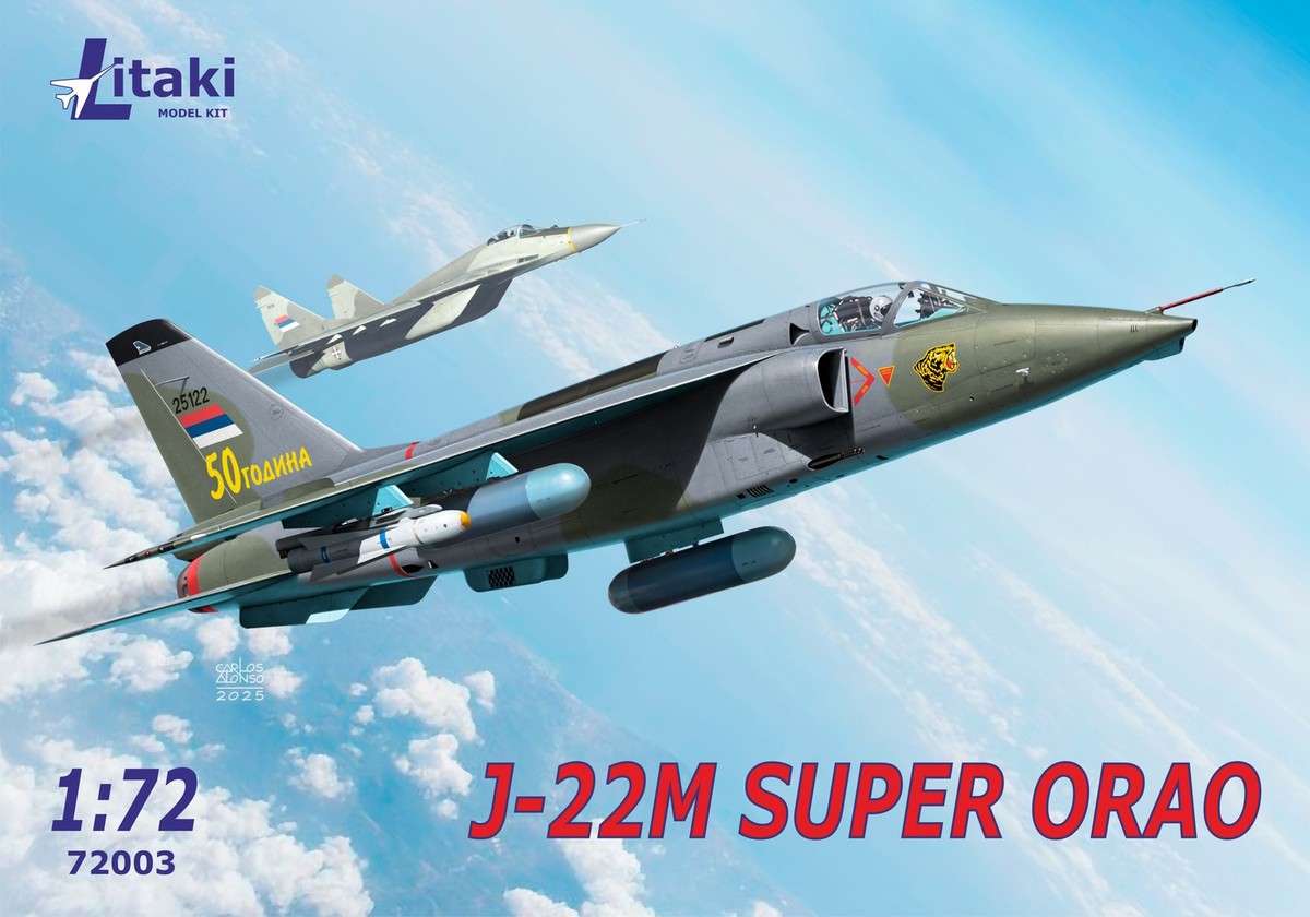 Litaki 72003 J-22M SUPER ORAO ground attack aircraft Plastic model