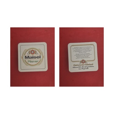 Maisel Red Circle Brewery Beer Mat Beer