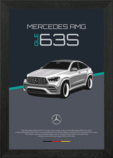 Mercedes-AMG GLE 63 S Coupe Framed Wall Art Poster Canvas Print Picture