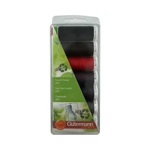 Gütermann Creativ Multi Pack Sew All Thread Color 9999 Dark Set of 7