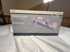 NEW Opened BOX Kitchen Faucet 8" Centerset Non-Metallic Chrome SKU 186-526