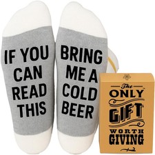 Beer Gifts Men Funny Socks Soft Comfy Humorous Design Birthday Holiday Home