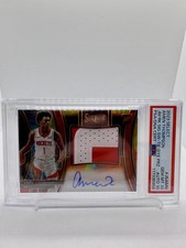 2023-24 Panini Select  Signatures Amen Thompson RC Auto Tie Dye/25 (pop 1) Psa10