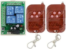 DC 12V 4 Channel Relay 10A RF Wireless Remote Control Switch System Receiver Tra