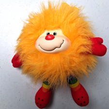 Juguete de peluche vintage Rainbow Brite Sprite Spark 1983 sello Taco Bell 8,75"