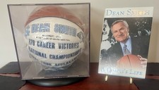 Dean Smith - NC Tarheels Ltd. Ed. 876/879 All Time Wins Basketball & Auto Book
