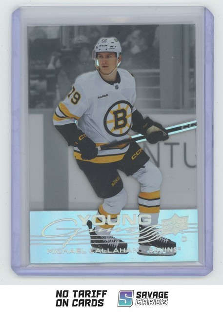 2025-26 Upper Deck Young Guns Acetate Michael Callahan #222 Boston Bruins