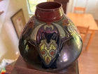 MONTIERES AMIENS FRENCH CERAMIC WITH BAT AND ART NOUVEAU DECORATION ROOKWOOD