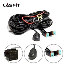 Lasfit Led Wiring Harness Kit On-off 10ft 12v 40a Relay Fuse Switch 1 To 2 Black