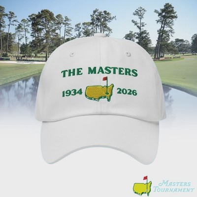 New! 2026 Masters Golf 1934-2026 Augusta Tournament Embroidered Baseball Cap Hat