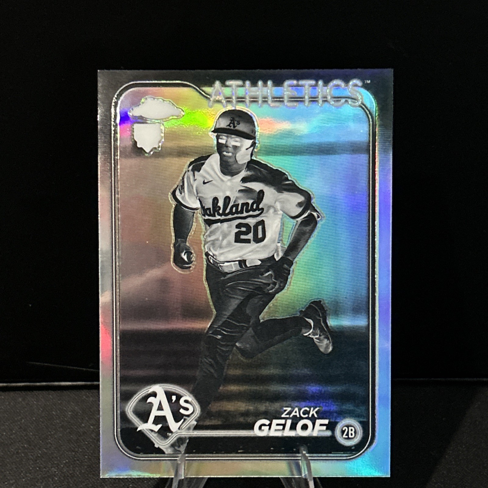 2024 Topps Chrome #282 Zack Gelof Negative Refractor Rookie RC Athletics