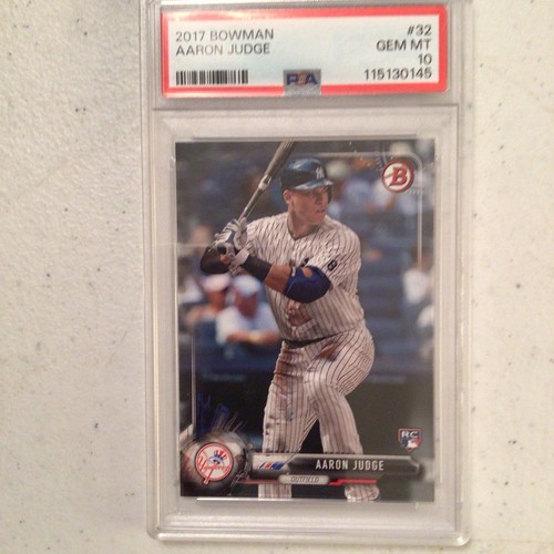 Bowman 2017 Bowman Aaron Judge #32 Rookie RC PSA 10 Gem Mint Yankees