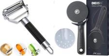 Deiss PRO Dual Julienne Peeler & Vegetable and Lux Heavy Black