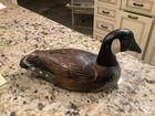Hand Carved Wooden Duck Decoy Mantle Piece Lodge Cabin Decor 13" x 6" x 6.5" — photo 7