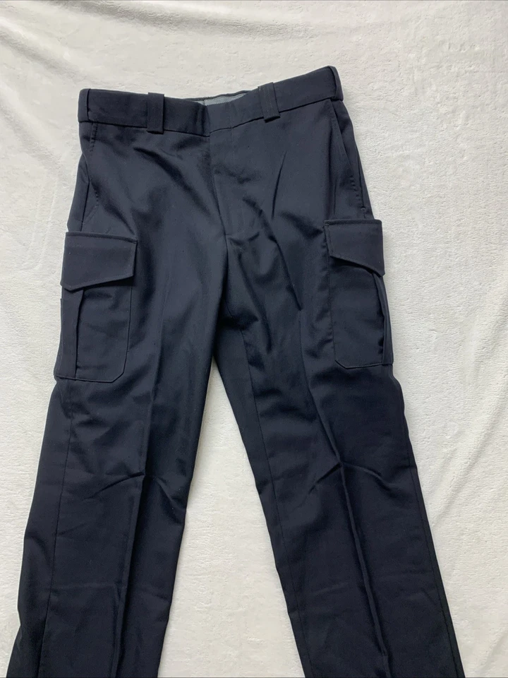 Blauer 8565T Tactical Police Pants 35 reg Dark Navy Side Pocket Wool Blend New - Image 2 of 4