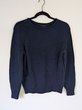 J. Crew Knit Roll Neck Sweater Size S Navy Closet Staple Minimalist Classic