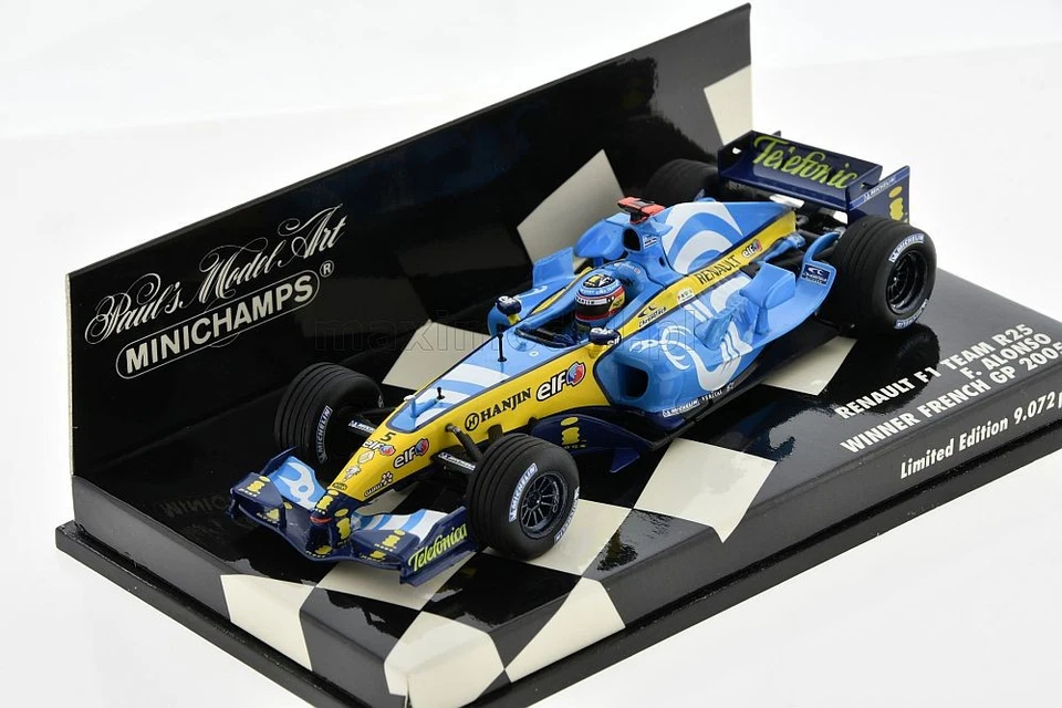 F1 RENAULT R25 #5 Fernando ALONSO Winner French GP 2005 1/43 MINICHAMPS - Photo 2/4