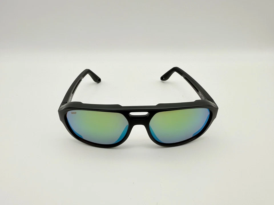 NEW Costa Del Mar STREET HEAT Polarized Sunglasses Matte Black/Green Mirror 580P - Image 4 of 4