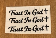 Trust In God Vinyl Sticker Decal Window Mirror Christian Sticker