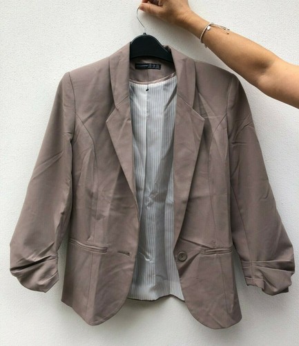 Atmosphere womens taupe blazer with 