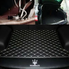 For Maserati Car Trunk Mats All Weather Floor Mats Custom Pu Leather Rear Carpet
