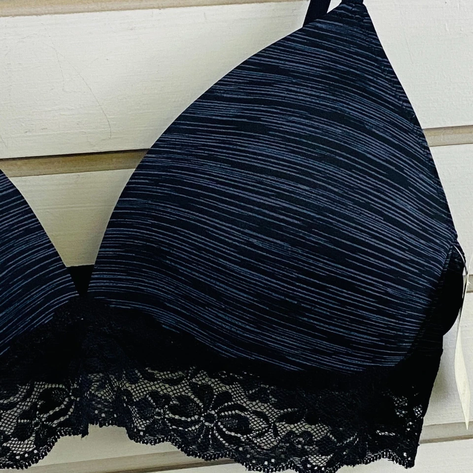 Sutiã Zoe & Bella 38C preto corante espacial forrado sem fio - Imagem 2 de 4