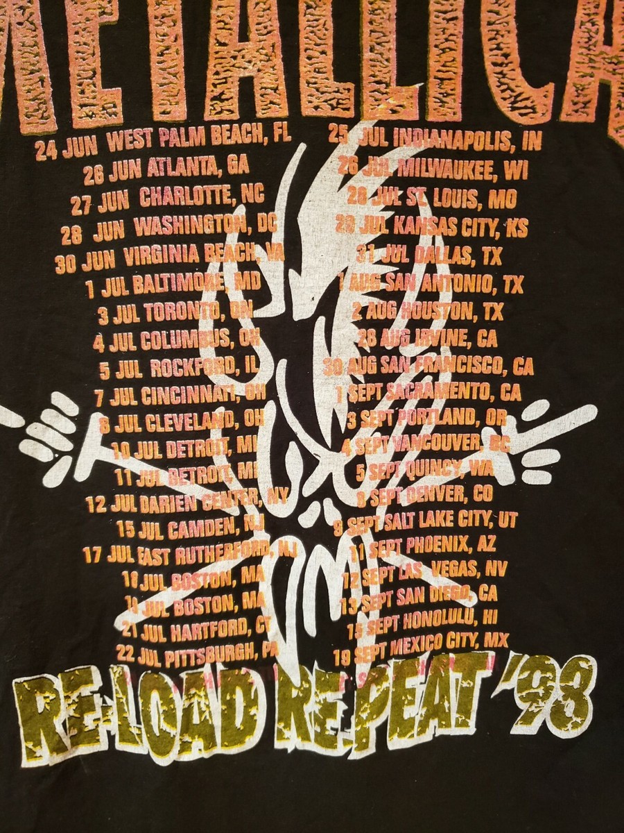 LLICA RELOAD Tシャツ 98 XL PUSHEAD METALLICA RELOAD Tシャツ 98 XL PUSHEAD - メルカリ