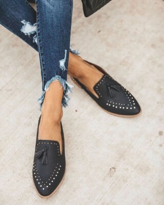 Vici Adline Studded Loafer Mule NIB size 9 US
