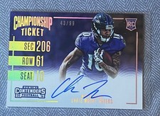 2016 Panini Contenders Football Cards - SP/SSP Print Runs Added 15