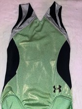 Under Armour Exquisite Lime Gymnastics Dance Tank Leotard Adult Small