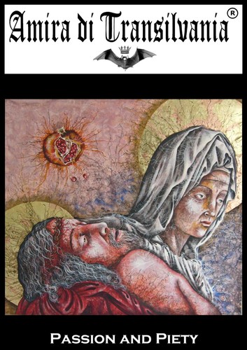 jesus christ virgin mary compassion fruits religious art painting antique sacred - Picture 5 of 24