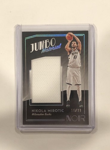 2018-19 Panini Noir Nikola Mirotic Jumbo Material Game-worn Jersey #’d 16/199🔥 - Picture 3 of 4