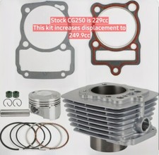 70mm Big Bore Kit (Hawk, TaoTao, Apollo, SSR, RPS)  CG250 Air Cooled Engines