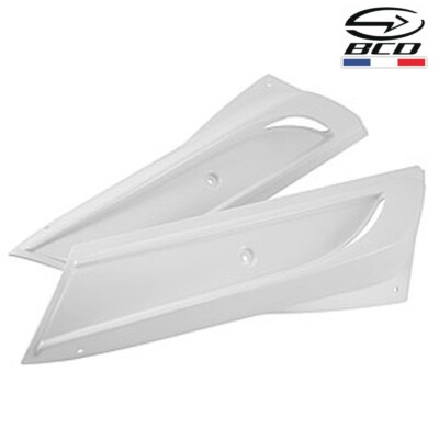 PAIR SIDE SPOILERS MINISKIRTS BCD MBK BOOSTER YAMAHA BWS 2004-2019 WHITE