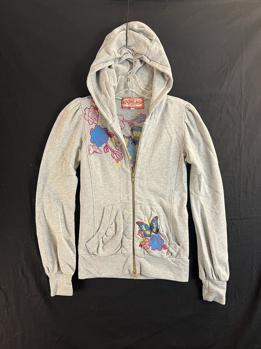 ジャケット・アウター Embroidery Flower Beads Hoodie s-l1200.jpg