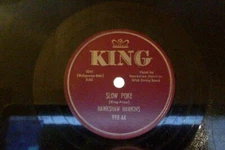 1951 Country Blues artist 78 rpm Hawkshaw Hawkins Slow Poke Two Roads KING 998