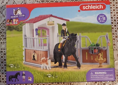 Schleich Horse Club Playset With Tori And Princess - 15 Piece Horse Toy Stable
