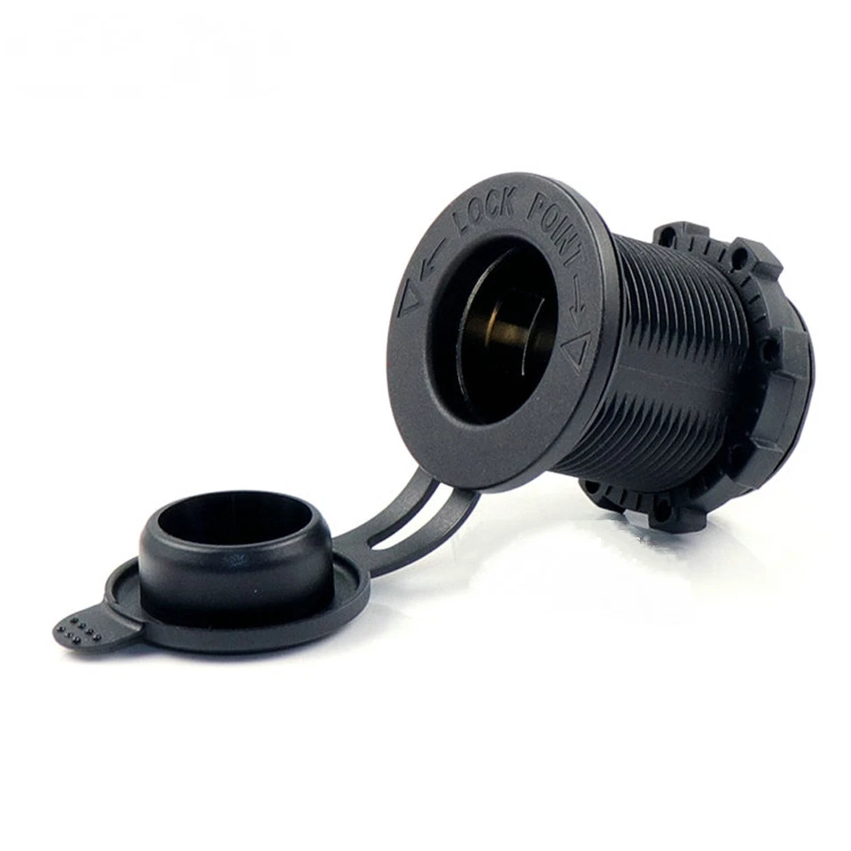 12-24V Doble Enchufe de Cigarrillo Coche Toma de corriente Voltímetro Pantalla Barco Marina RV Foto 3 de 4