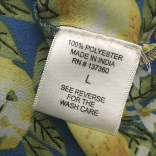 Truly 4 You lemon print Floral Maxi Skirt Women's Plus Size Large - Picture 4 of 5