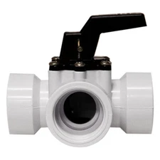 Aqua Select In-Ground Swimming Pool 3-Way Ball Valve 1-1/2" w/Female Threading
