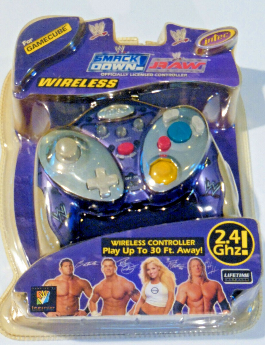 Intec WWE Smackdown Raw Licensed Controller for Nintendo GameCube