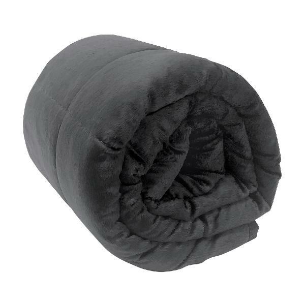 Bell and Howell 2667 Gray Polyester Couch/twin Weighted Blanket 10 Lbs