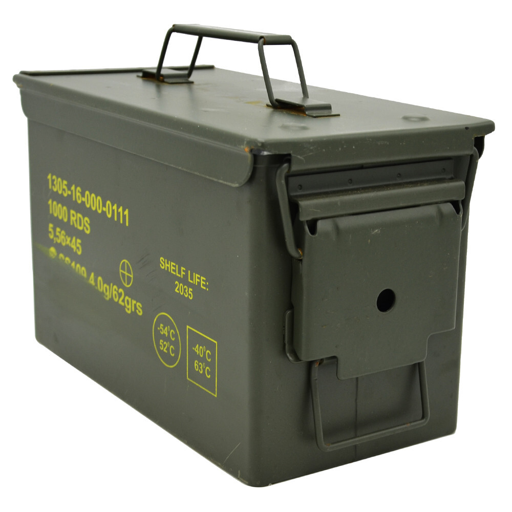 Genuine NATO Czech Army Surplus 50 Cal Ammunition Ammo Box Tool
