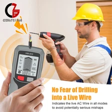 6-in-1 Stud Finder Wall Scanner LCD Display Detector for Wood AC Metal detection