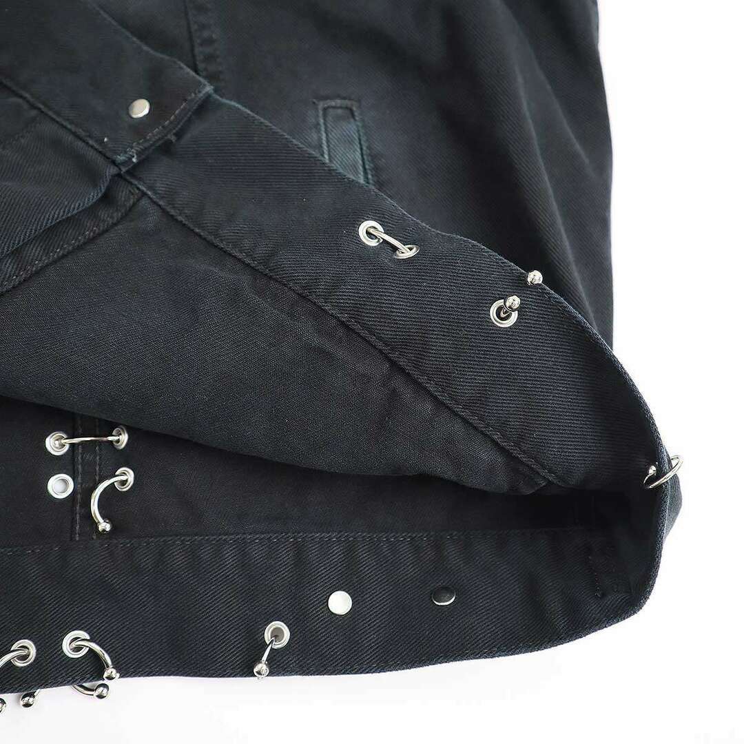 BALENCIAGA 24SS Pierced Denim Jacket 764518 TNW11 Black 1 BALENCIAGA 24SS Pierced Denim Jacket 764518 TNW11 Black 1