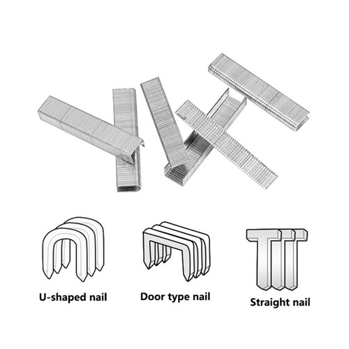 High Quality U Door T Shaped Nails 1000Pcs Staples for Wood Furniture
